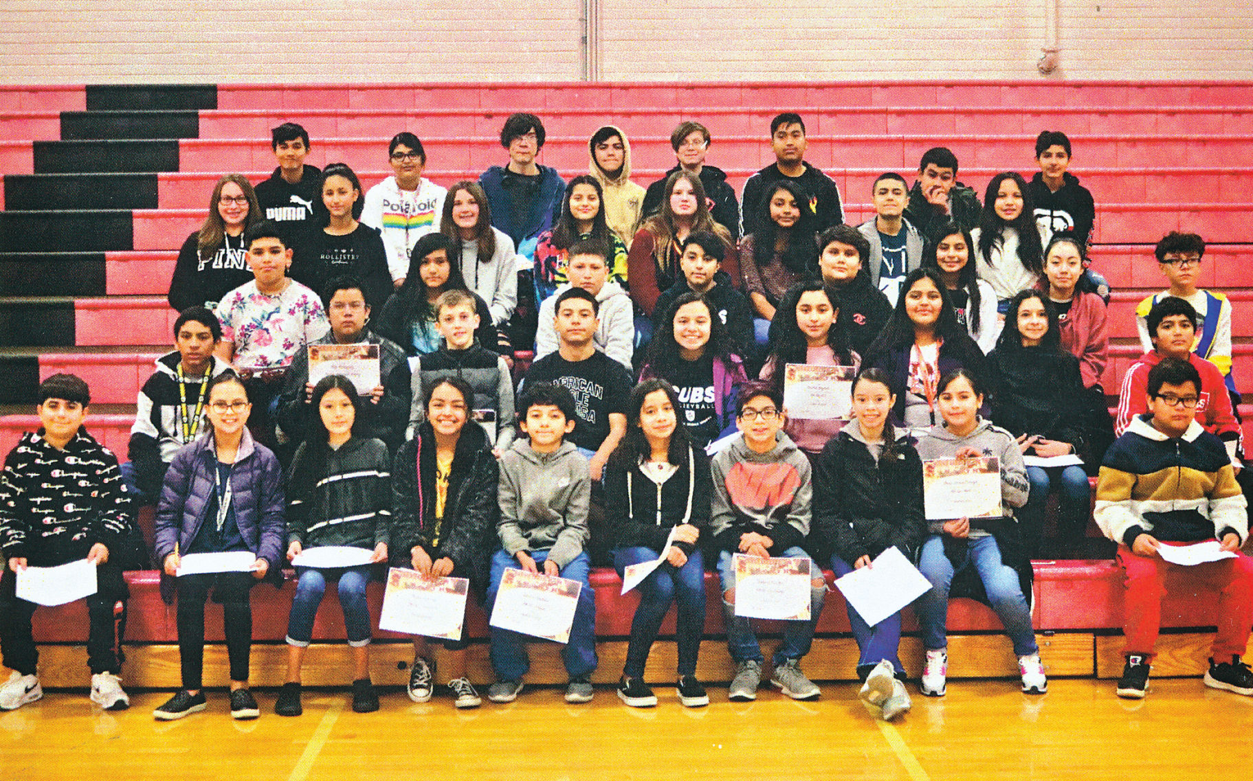 Harrison Middle School October Students of the Month